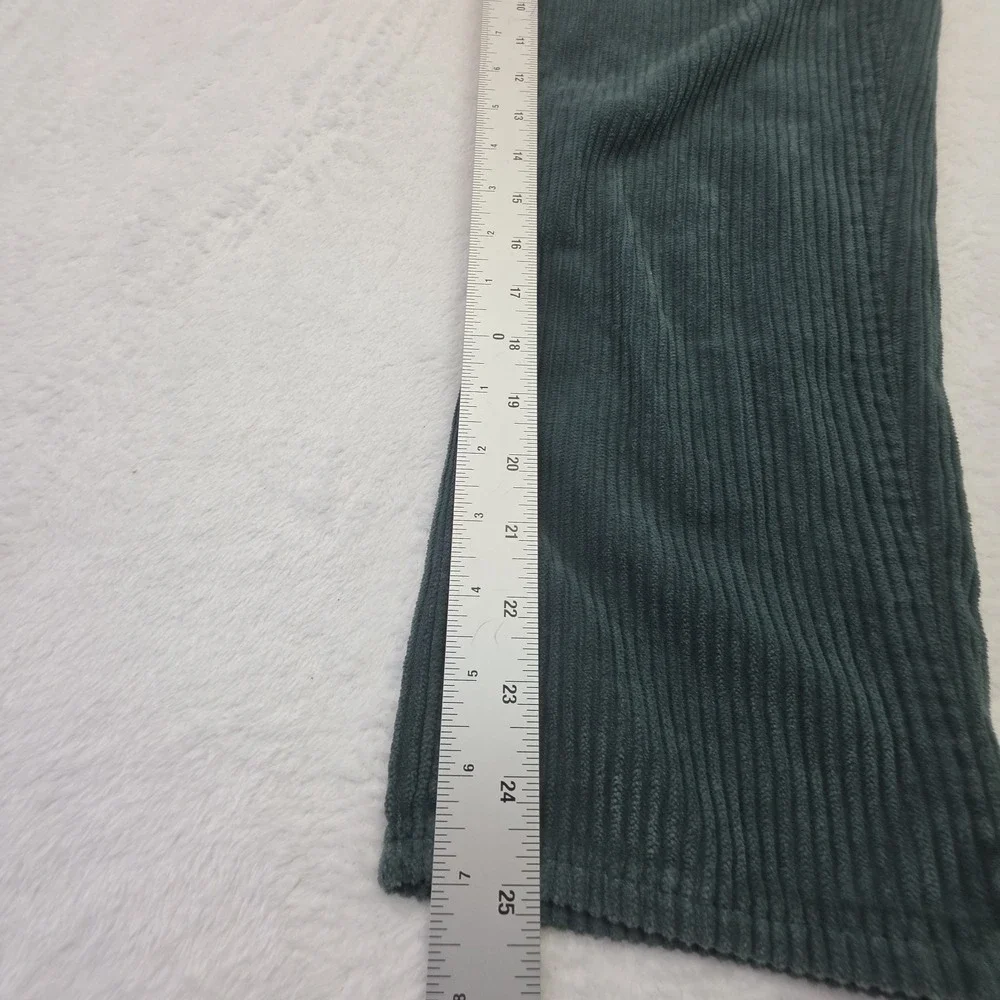 PacSun Mom Jeans Women's Size 25 Green Corduroy Straight Leg Pants